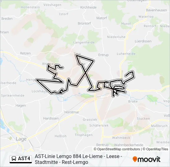 AST4 Bus Line Map