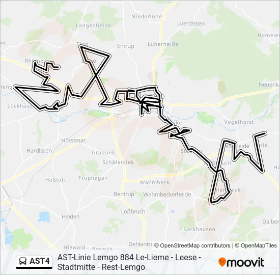 AST4 Bus Line Map