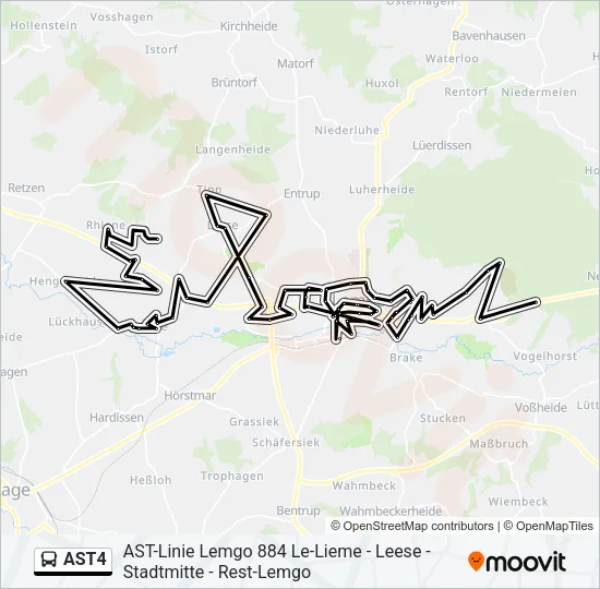 AST4 Bus Line Map
