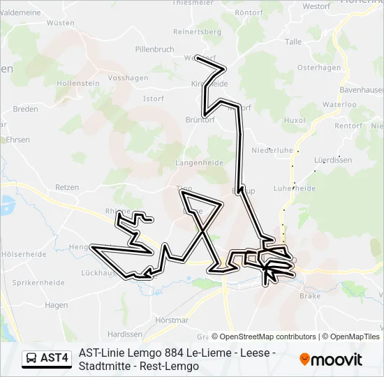 AST4 Bus Line Map
