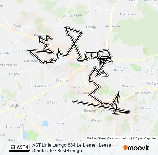 AST4 Bus Line Map