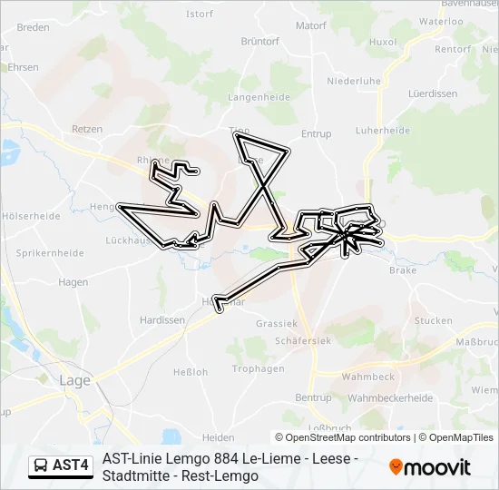 AST4 Bus Line Map