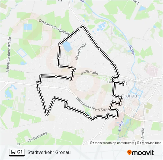 C1 Bus Line Map
