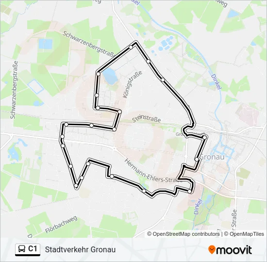 C1 Bus Line Map