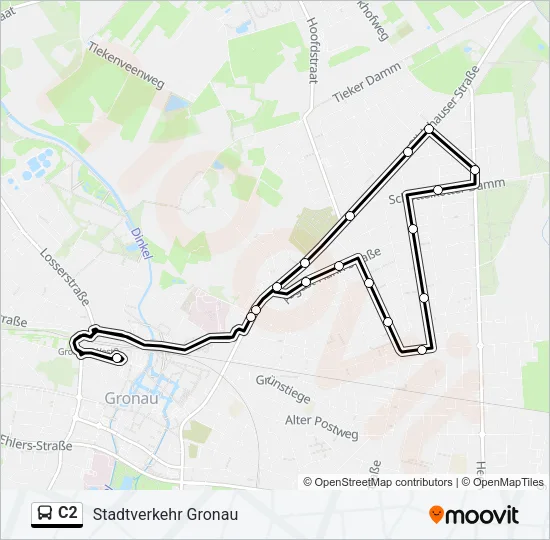 C2 Bus Line Map
