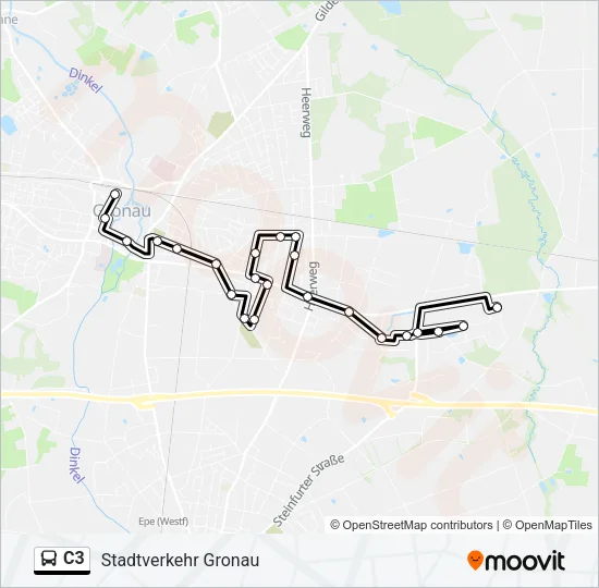C3 Bus Line Map