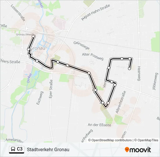 C3 Bus Line Map