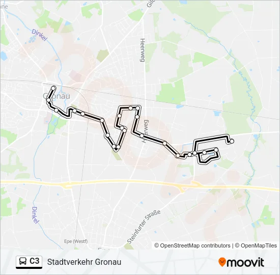 C3 Bus Line Map