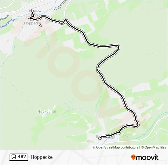 Автобус 482: карта маршрута