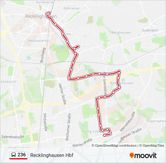236 Bus Line Map