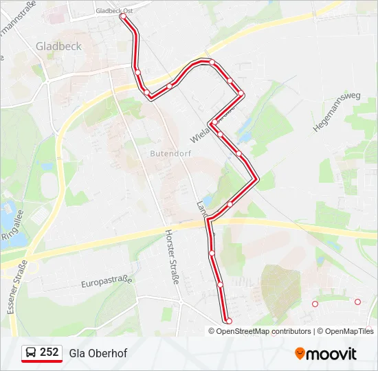 252 Bus Line Map