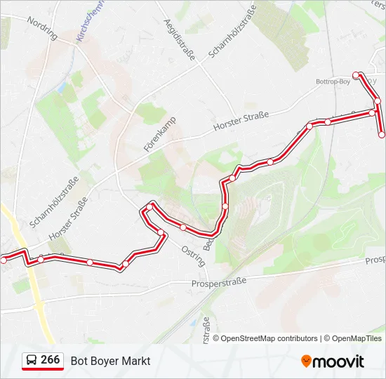 266 Bus Line Map