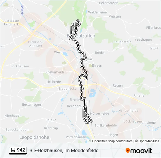 942 Bus Line Map