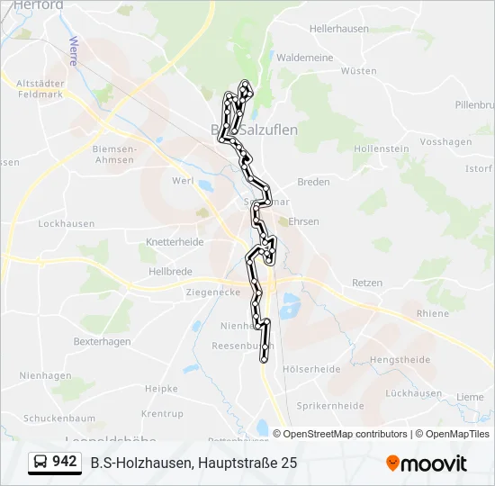 942 Bus Line Map