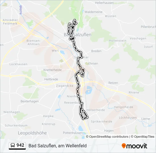 942 Bus Line Map