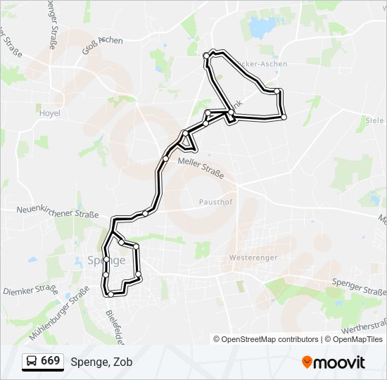 669 Route: Fahrpläne, Haltestellen & Karten - Spenge, Zob (Aktualisiert)