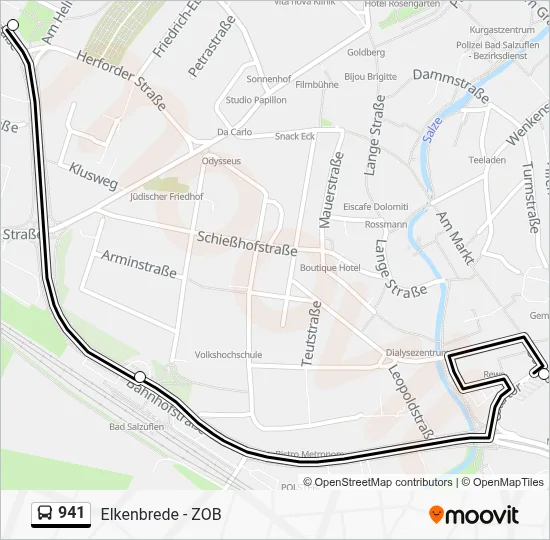 941 Bus Line Map