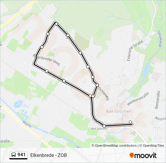 941 Bus Line Map