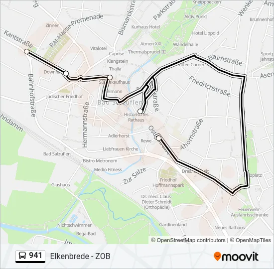 941 Bus Line Map