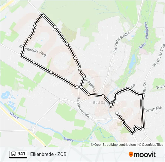 941 Bus Line Map