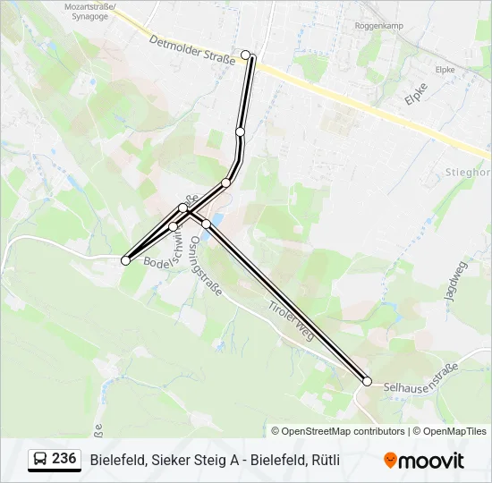 236 Bus Line Map