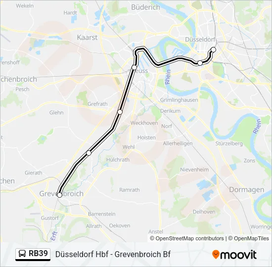 RB39 Bus Line Map