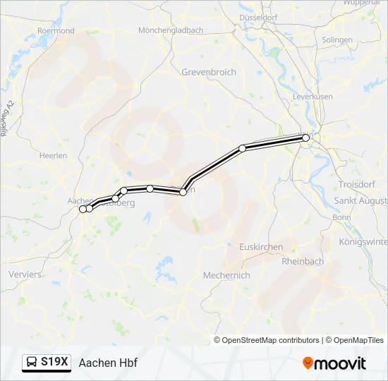 S19X Bus Line Map