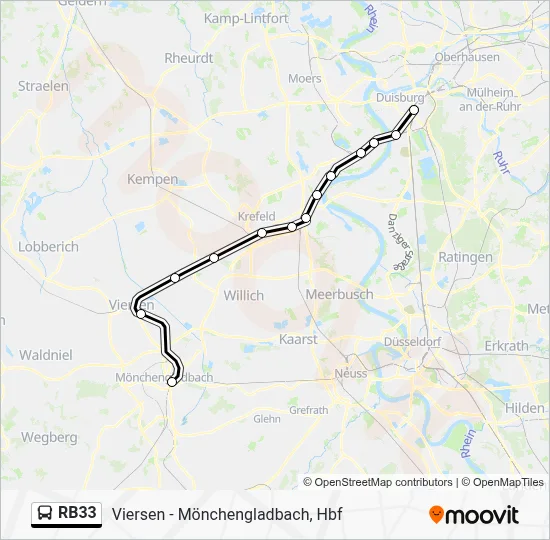 RB33 Bus Line Map