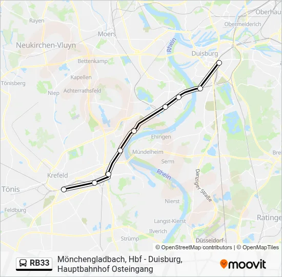 RB33 Bus Line Map