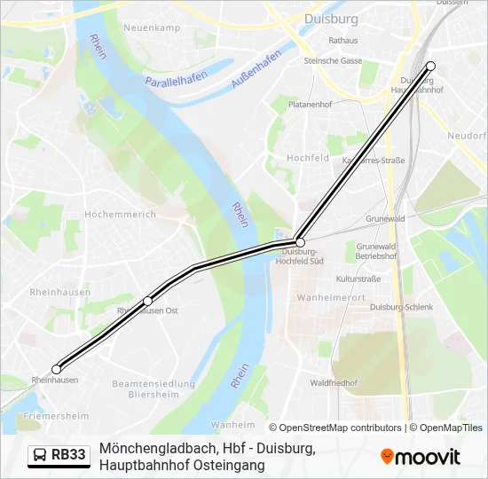 RB33 Bus Line Map