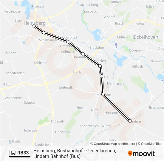 RB33 Bus Line Map