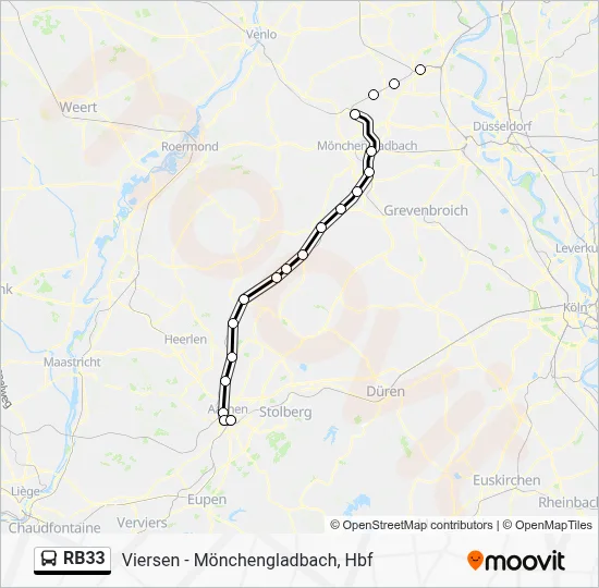 RB33 Bus Line Map