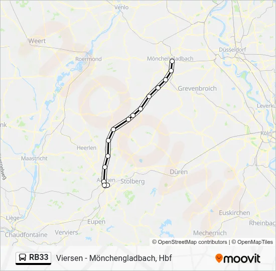 RB33 Bus Line Map