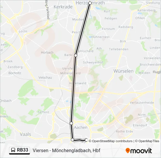 RB33 Bus Line Map
