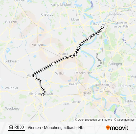 RB33 Bus Line Map