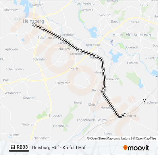 RB33 Bus Line Map