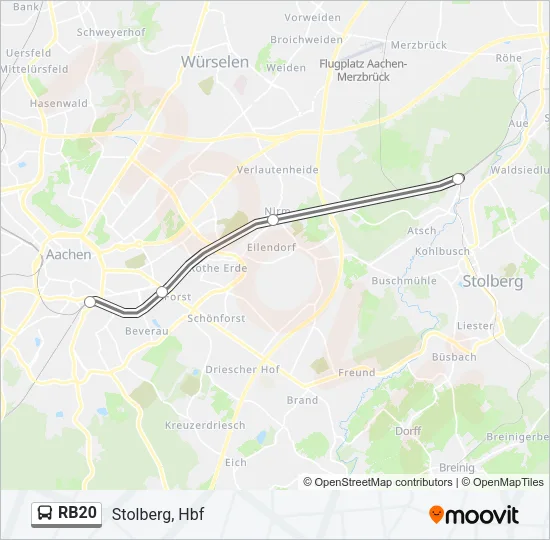 RB20 Bus Line Map