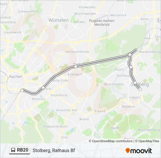 RB20 Bus Line Map