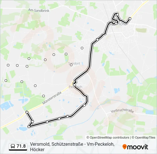 71.8 Bus Line Map