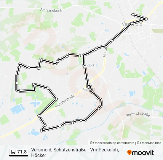 71.8 Bus Line Map