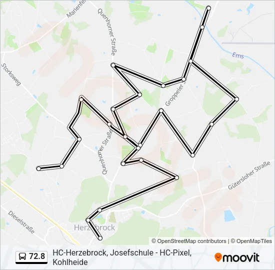 72.8 Bus Line Map