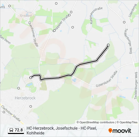 72.8 Bus Line Map