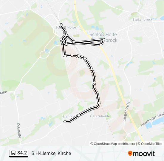 Автобус 84.2: карта маршрута