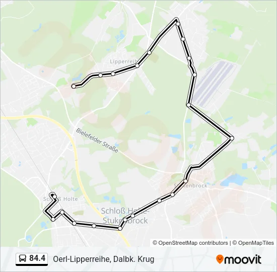 Автобус 84.4: карта маршрута