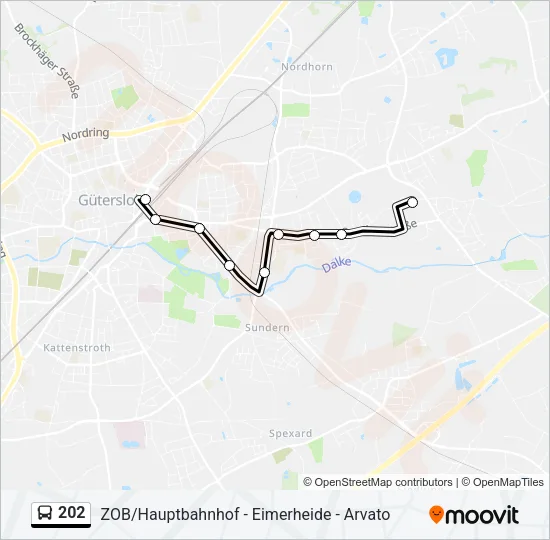 202 Bus Line Map