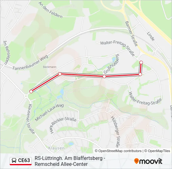 CE63 Bus Line Map