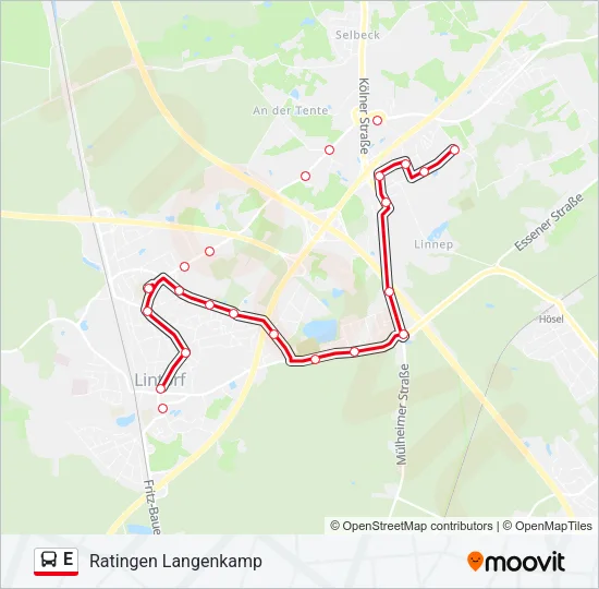 E Bus Line Map
