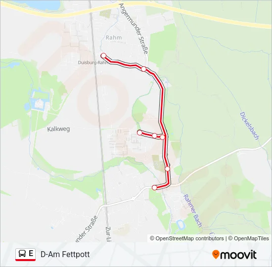 E Bus Line Map