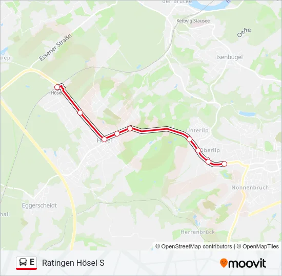 E Bus Line Map