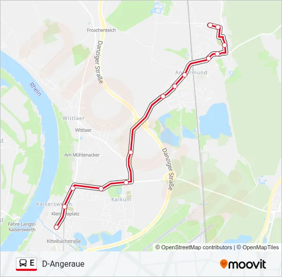E Bus Line Map
